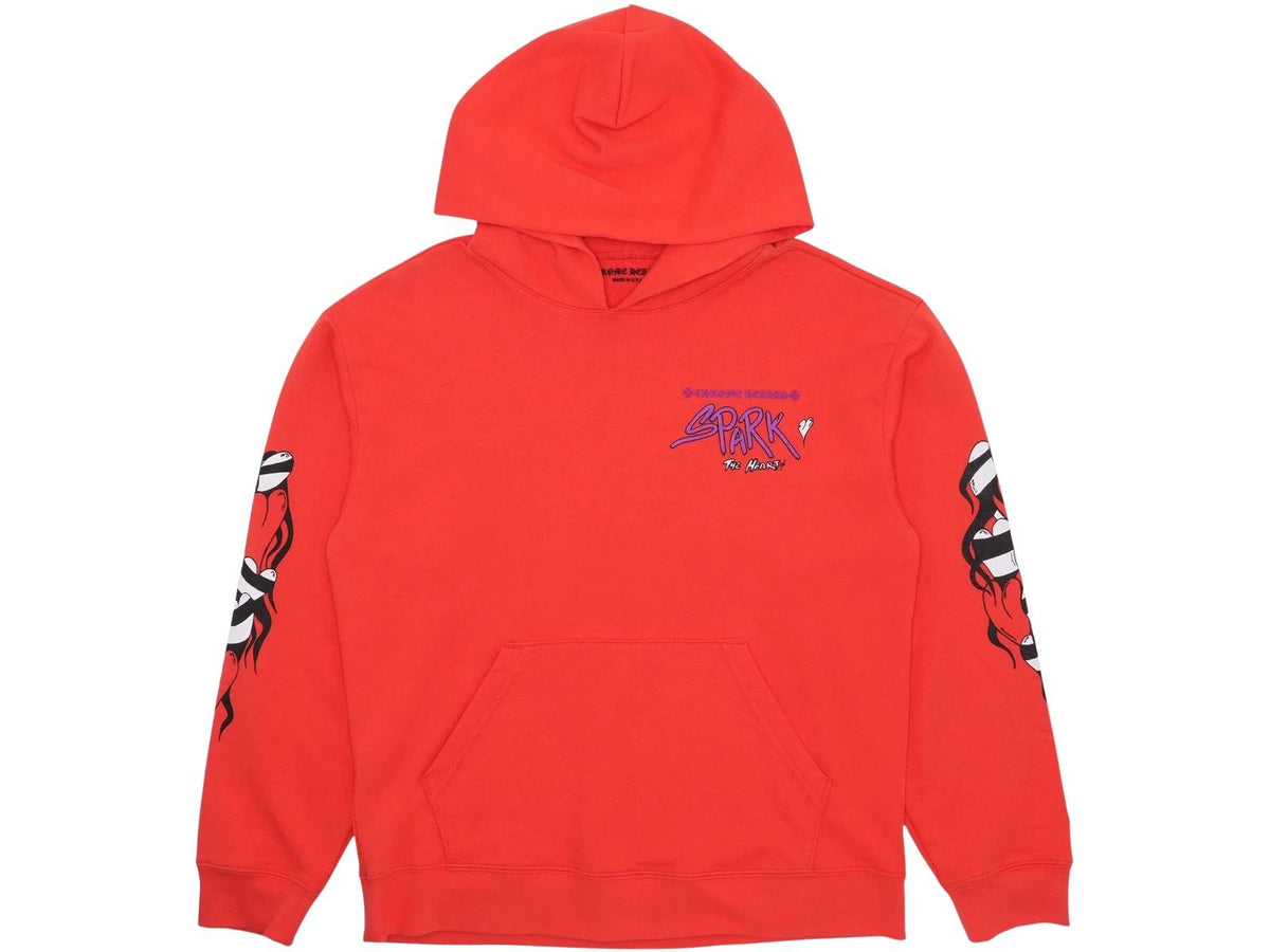 Chrome Hearts x Matty Boy Spark The Heart Hoodie Orange