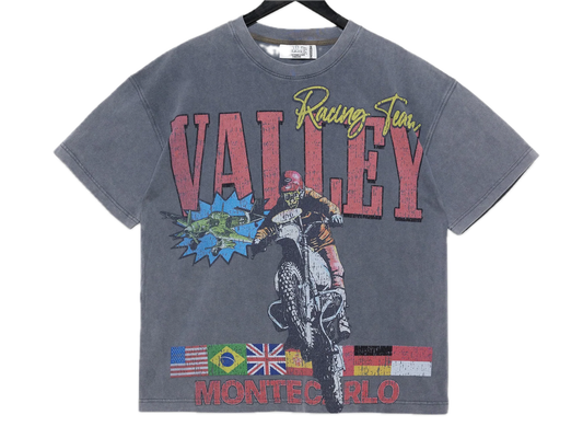 VALE FOREVER XTREME MOTOCROSS CHARCOAL TEE