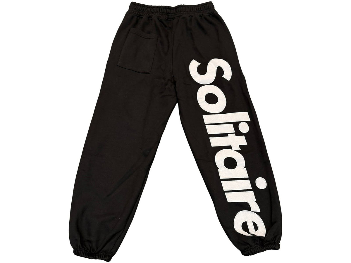 Solitaire Sweatpants Black White