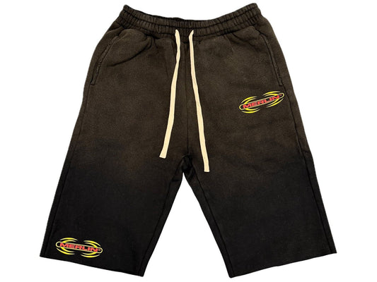 Merlin Batman & Robin Sweat Shorts Black