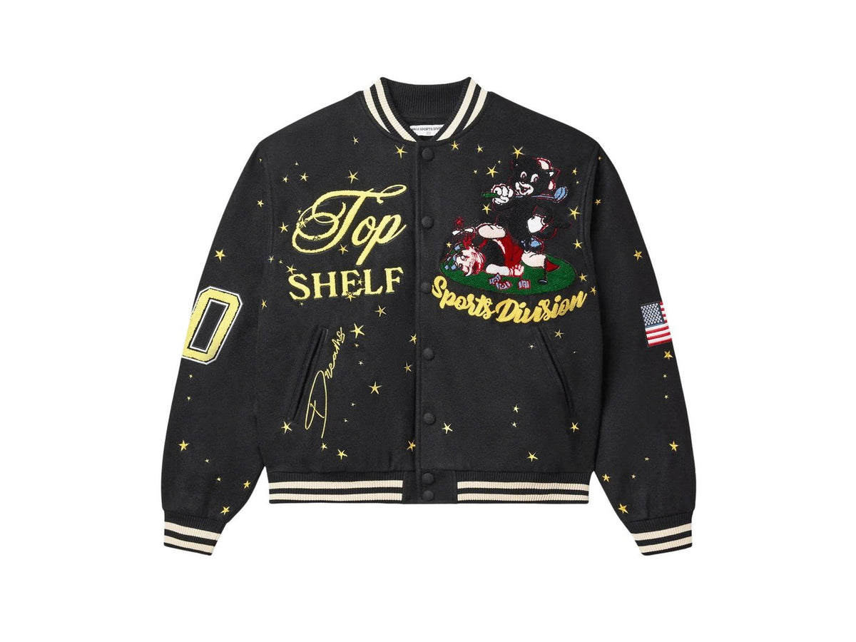 Vale Forever Moon Varsity Jacket Black