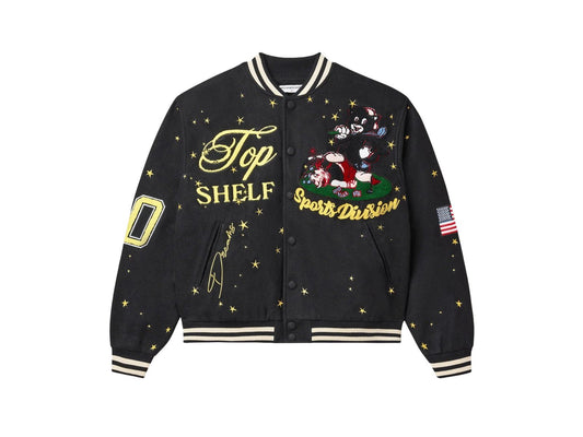 Vale Forever Moon Varsity Jacket Black