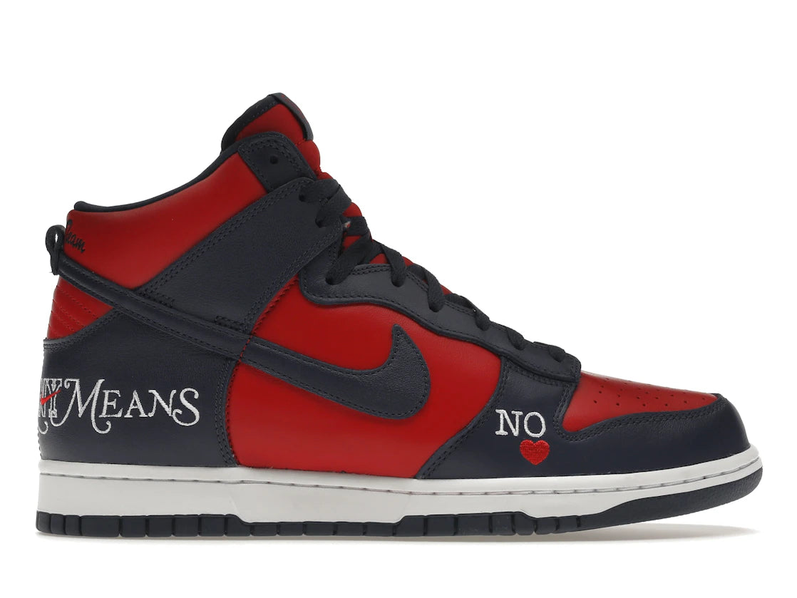 Nike SB Dunk High Sup New York By Any Means Navy