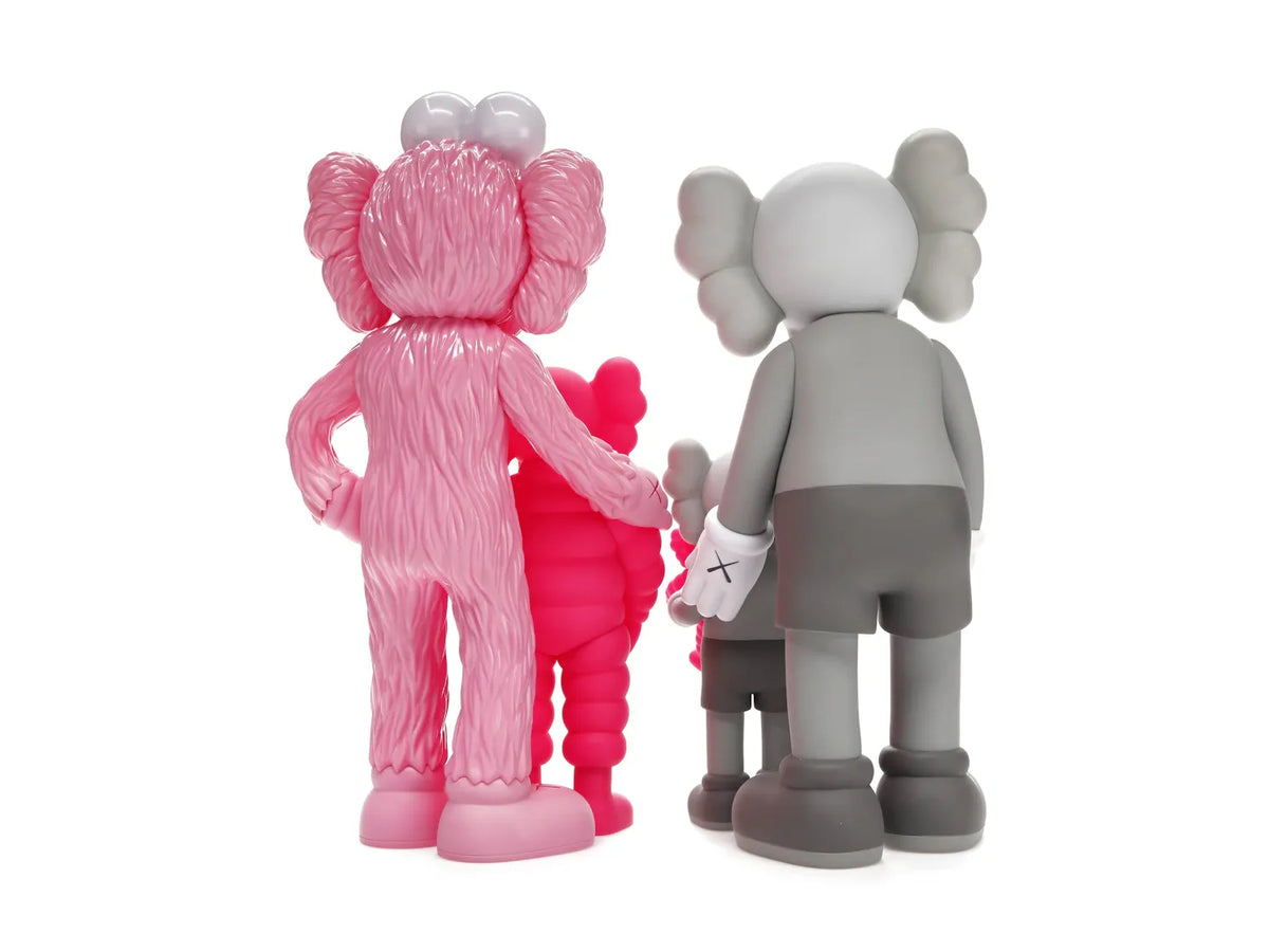 KAWS Family Vinyl Figures Grey/Pink
