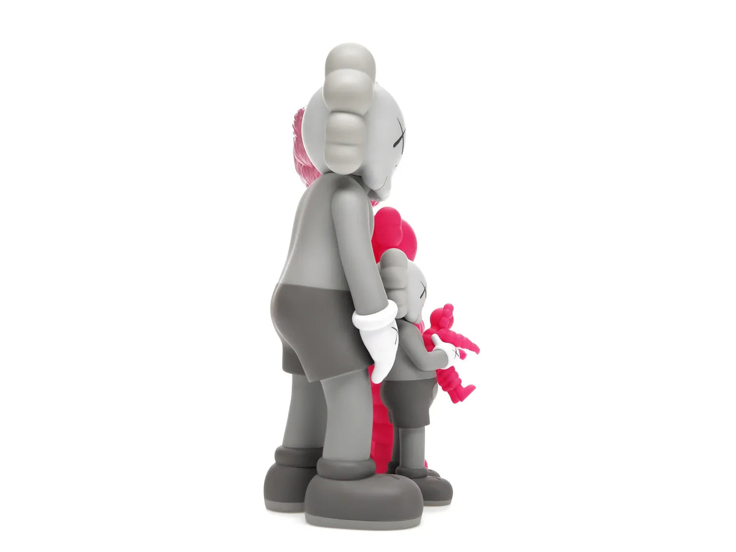 KAWS Family Vinyl Figures Grey/Pink
