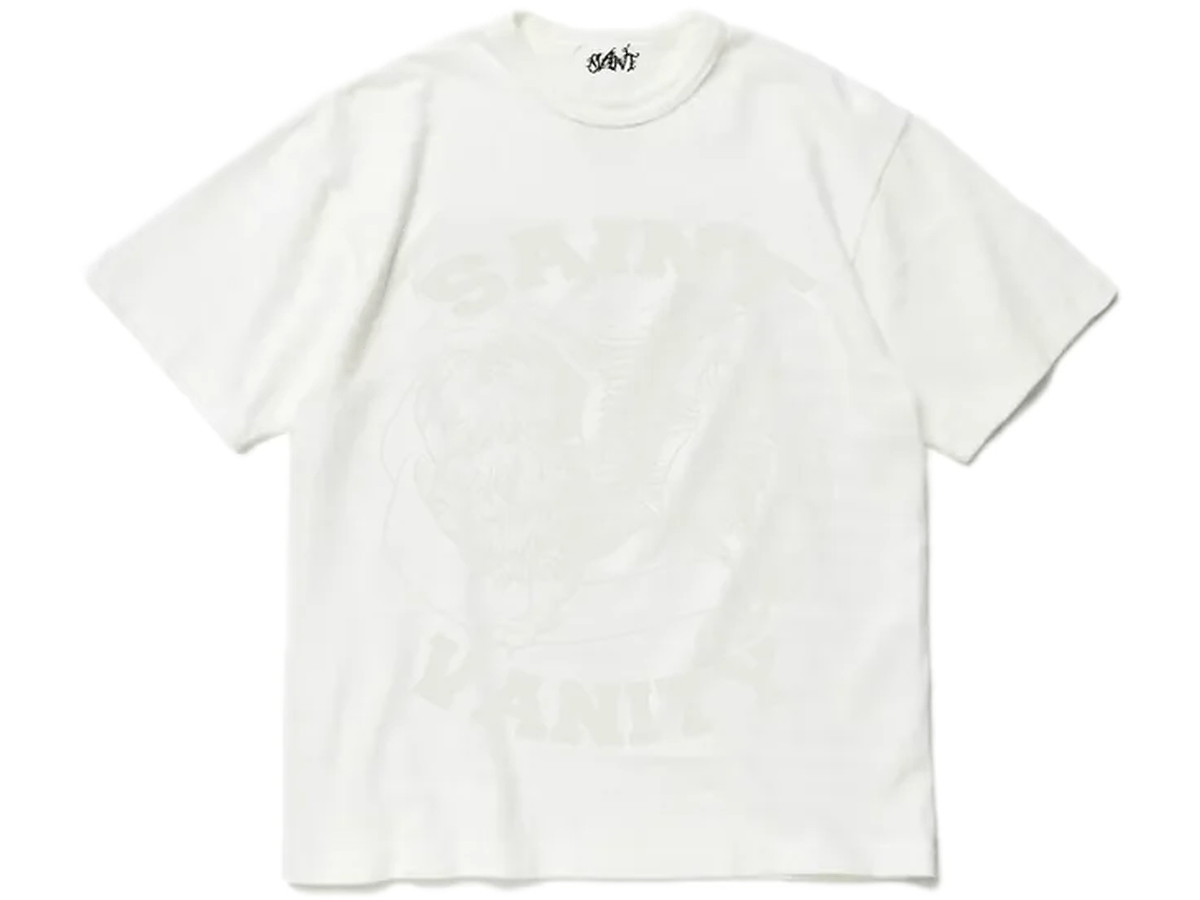 SAINT VANITY MONOCHROMATIC GRIFFIN WHITE TEE