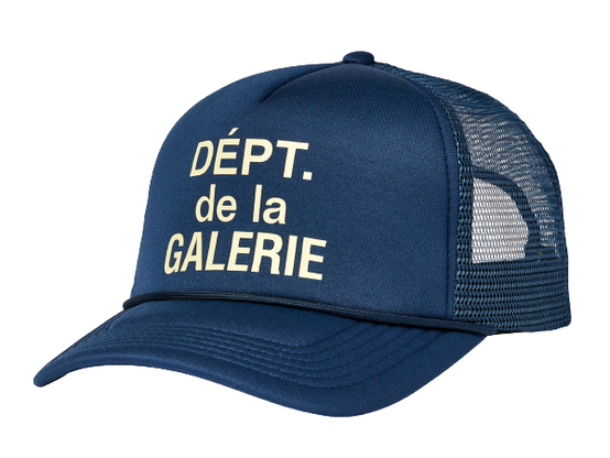 GALLERY DEPT. French Logo Trucker Hat Blue