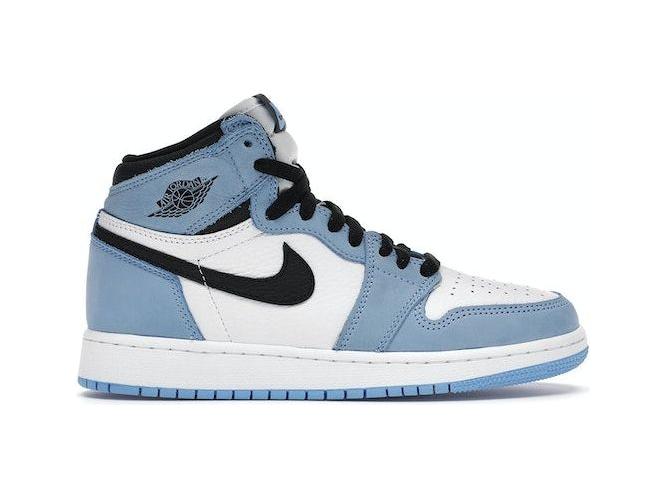 Jordan 1 Retro High White University Blue Black (GS)