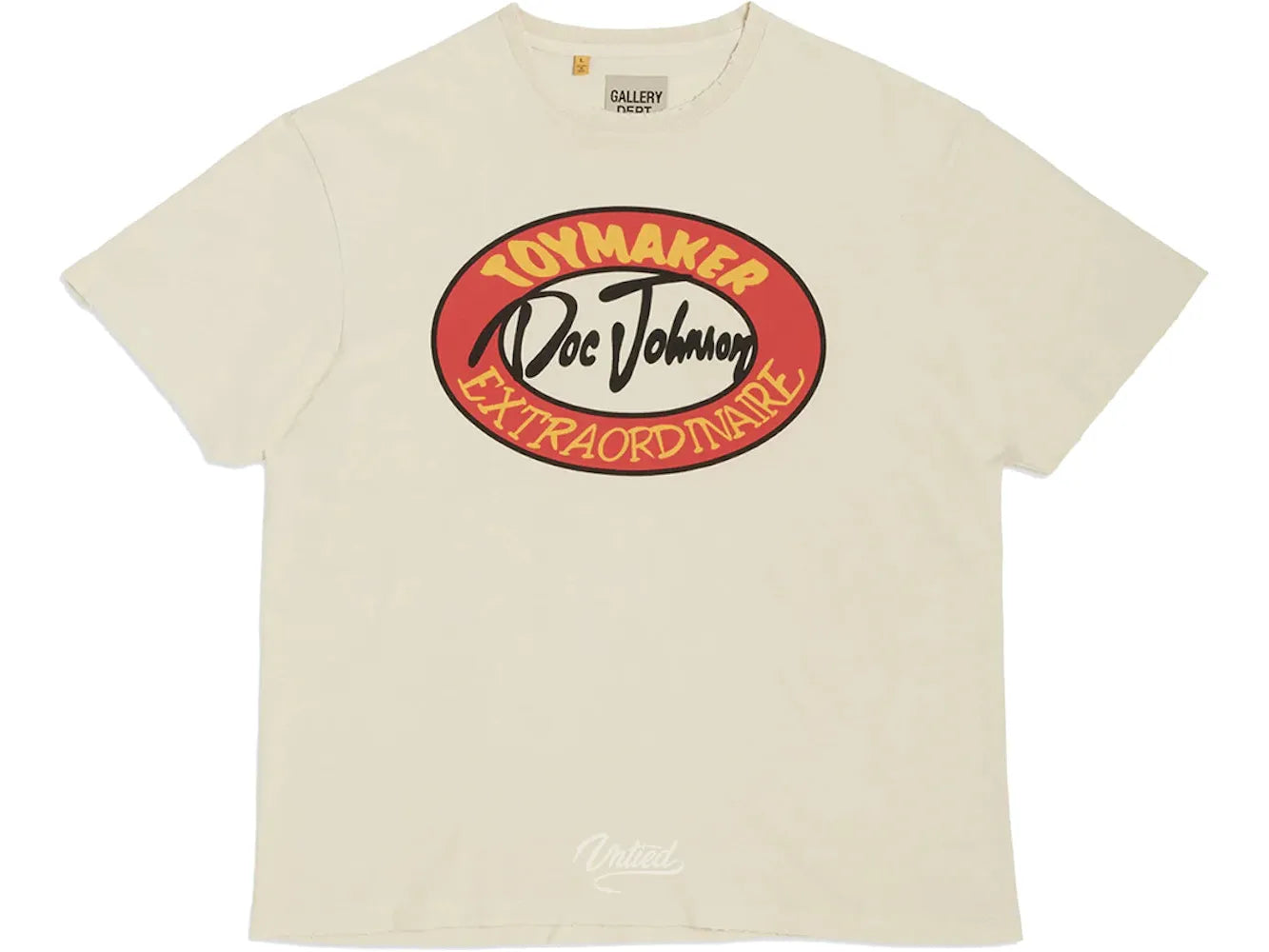 GALLERY DEPT. Toymaker Doc Johnson Tee Antique White/Cream