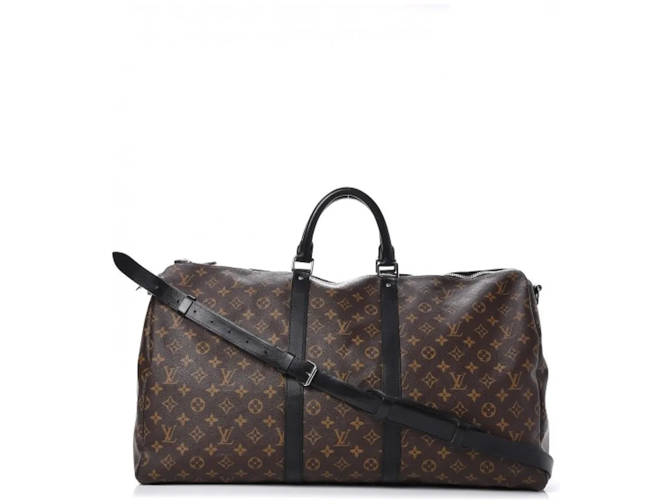 Louis Vuitton Keepall Bandouliere Monogram Macassar (Without Accessories) 55 Brown/Black